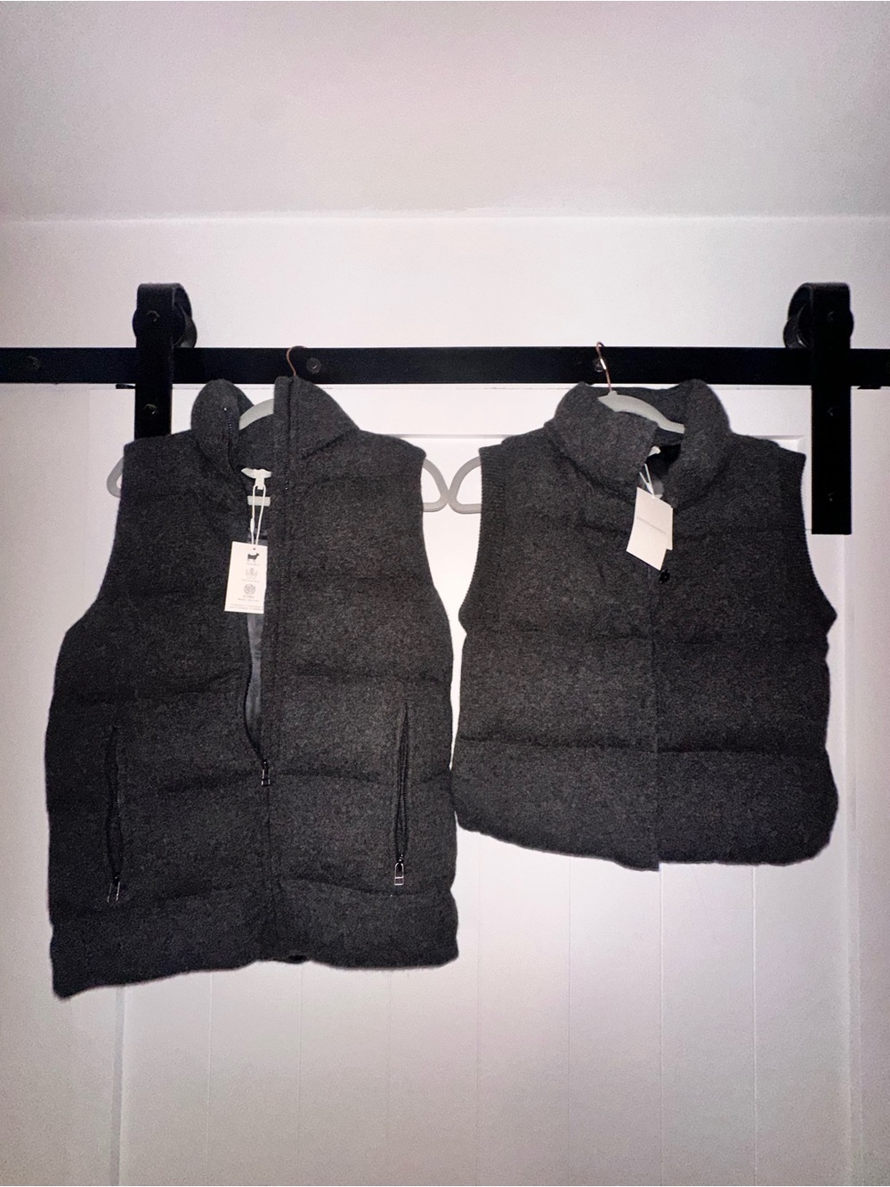NakedCashmere Charcoal Gray Puffer Vest Men’s M and Women’s XS 🩶